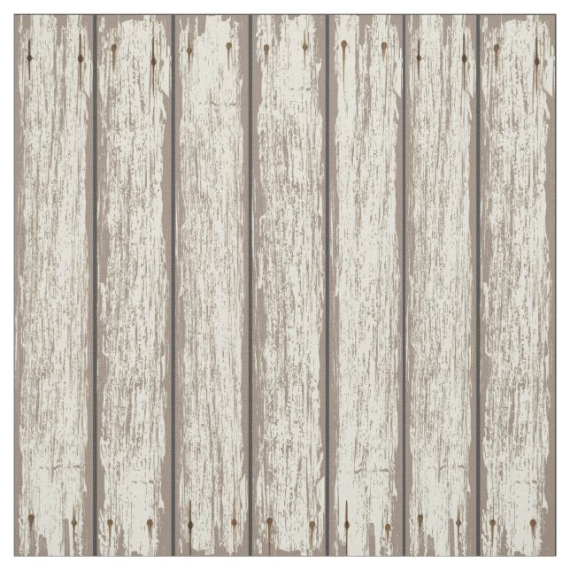 Realistic Rustic Painted Wood Planks 2 Fabric (Swatch)