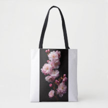 Realistic Sakura black flowers