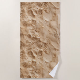 Realistic Sand Beach Towel – Nature Texture Print