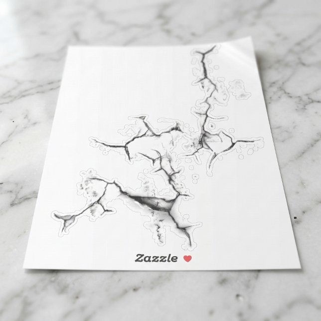 Realistic Shattered Hole Decal (The perfect optical illusion for your gear.)