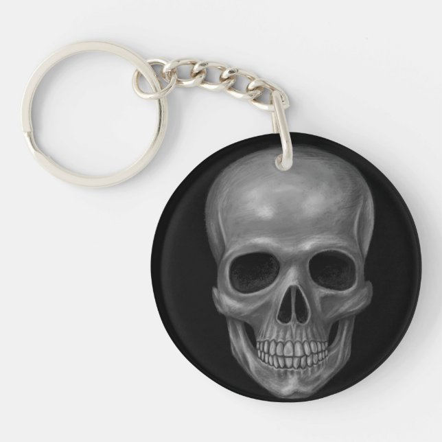 Realistic Skull Keychain (Front)