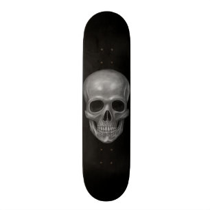 Realistic Skull Skateboard
