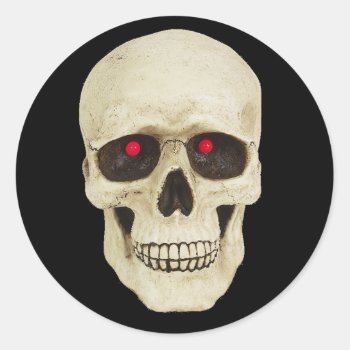 Realistic Skull Stickers by holiday_tshirts at Zazzle