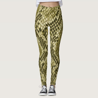Realistic Snake Print Leggings