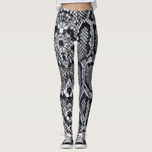 Realistic Snake Print Leggings