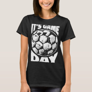 Realistic Soccer Player Ball Football Support Wome T-Shirt