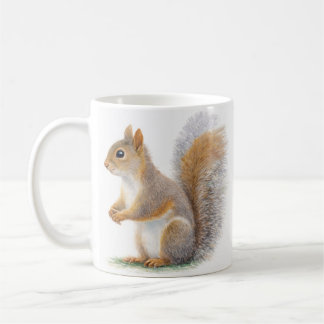 Realistic Squirrel Portrait Coffee Mug