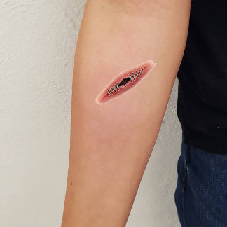 Realistic Stitched Wound Series 4 Temporary Tattoo