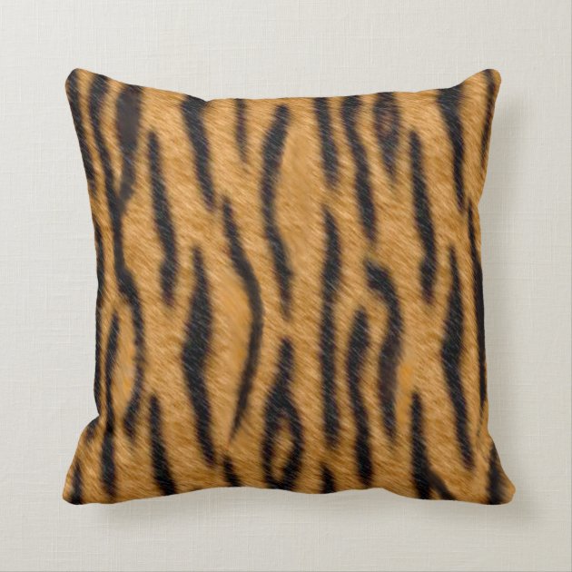 tiger print throw pillows