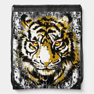 Realistic Tiger Drawstring Bag - Cool Tiger Head