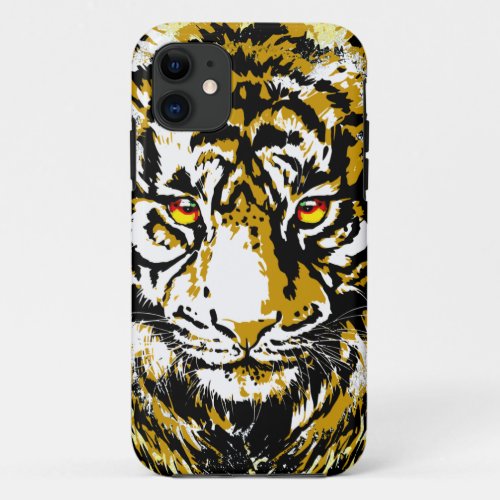 Realistic Tiger iPhone Case _ Tiger Head Drawing 
