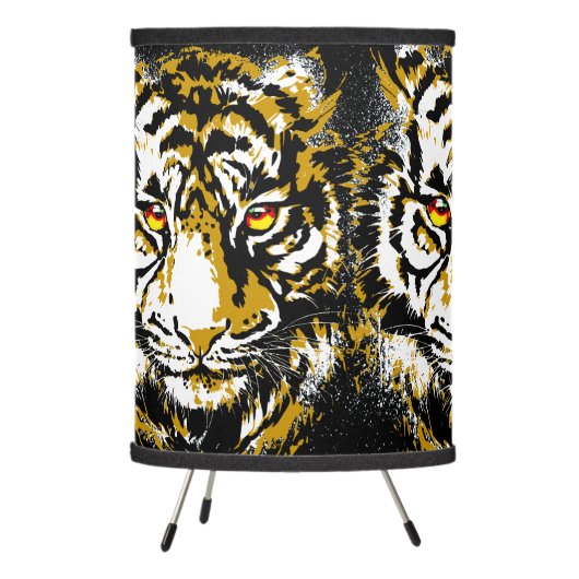 Realistic Tiger Lamp - Cool Tiger Head Drawing  (Left)