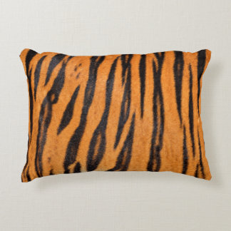 Realistic tiger skin texture. accent pillow