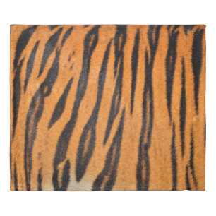 Realistic tiger skin texture. duvet cover