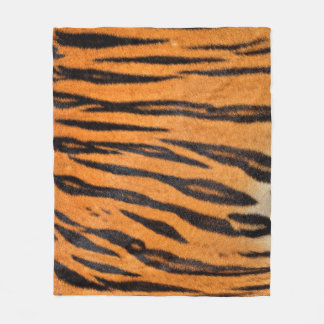 Realistic tiger skin texture. fleece blanket