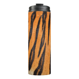 Realistic tiger skin texture. thermal tumbler