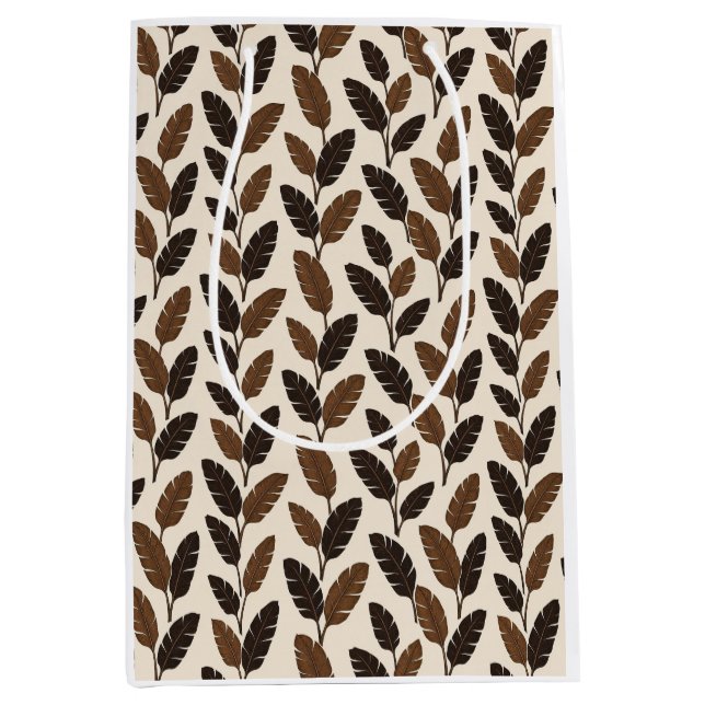 Realistic Tropical Banana Leaves Pattern   Medium Gift Bag (Front)