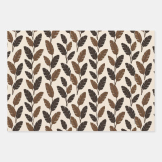Realistic Tropical Banana Leaves Pattern Wrapping Paper Sheets