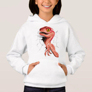 Realistic Velociraptor Dinosaur Hatching Hoodie