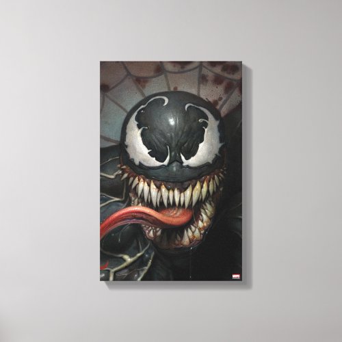 Realistic Venom Illustration Canvas Print