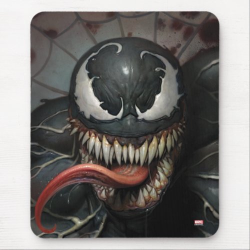 Realistic Venom Illustration Mouse Pad