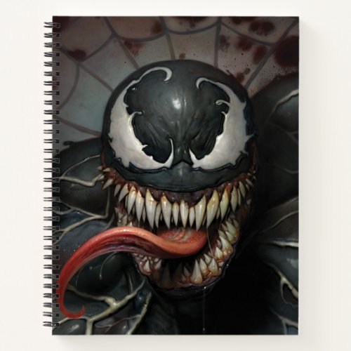 Realistic Venom Illustration Notebook