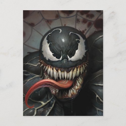 Realistic Venom Illustration Postcard