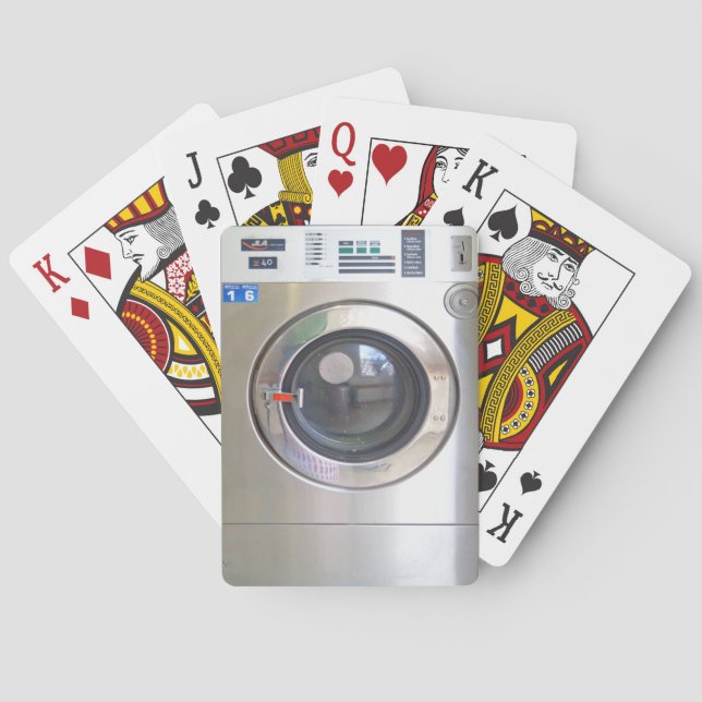 Realistic Washing machine Poker Cards (Back)