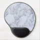 Realistic White Faux Marble Stone Pattern Gel Mouse Pad | Zazzle