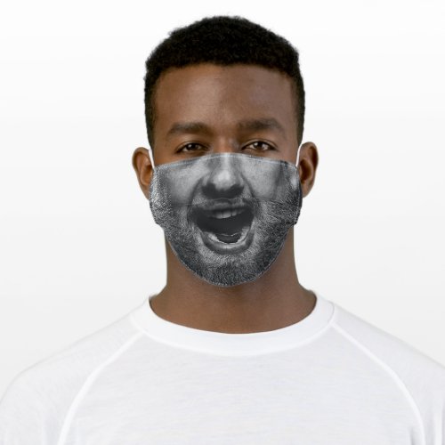 Reality BEARD Monochrome Black and White 2 Adult Cloth Face Mask