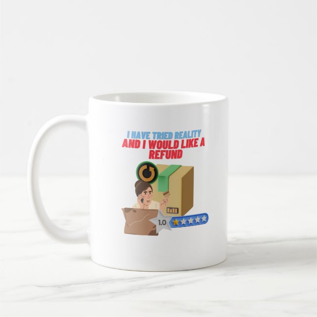Reality Check: Return to Sender Coffee Mug (Left)