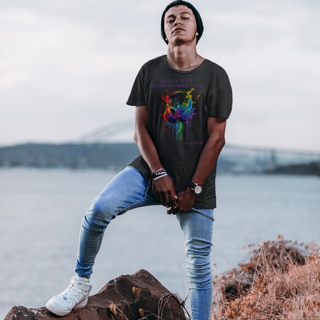 Reality is my second favorite game. Gaming Headset T-Shirt (Creator Uploaded)