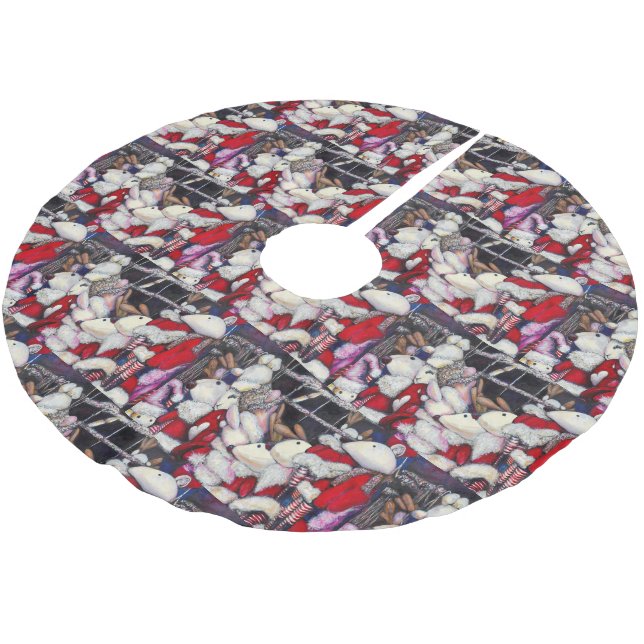 Reality on Vacation Brushed Polyester Tree Skirt (Angled)
