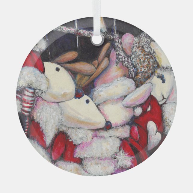 Reality on Vacation Glass Ornament (Front)