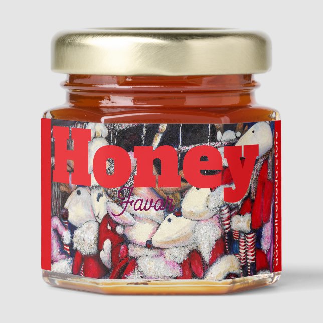 Reality on Vacation Honey Jar Favors (Front)