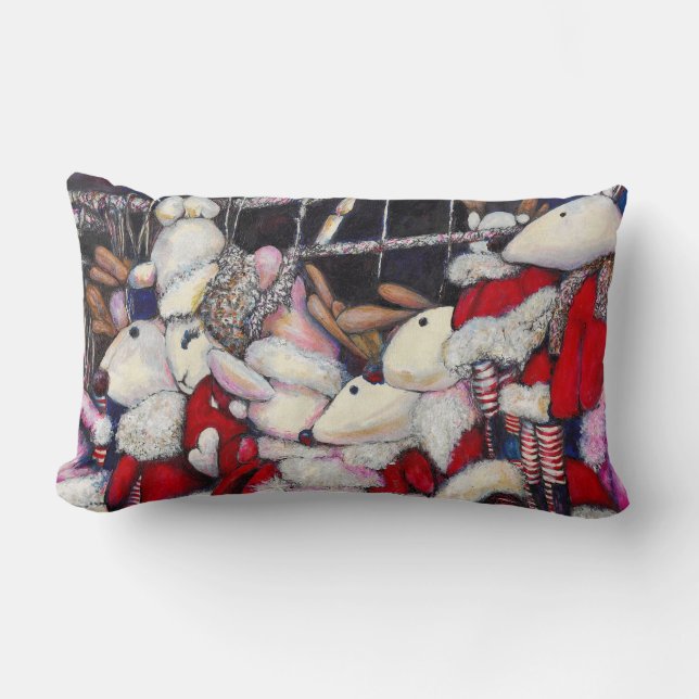 Reality on Vacation Lumbar Pillow (Front)