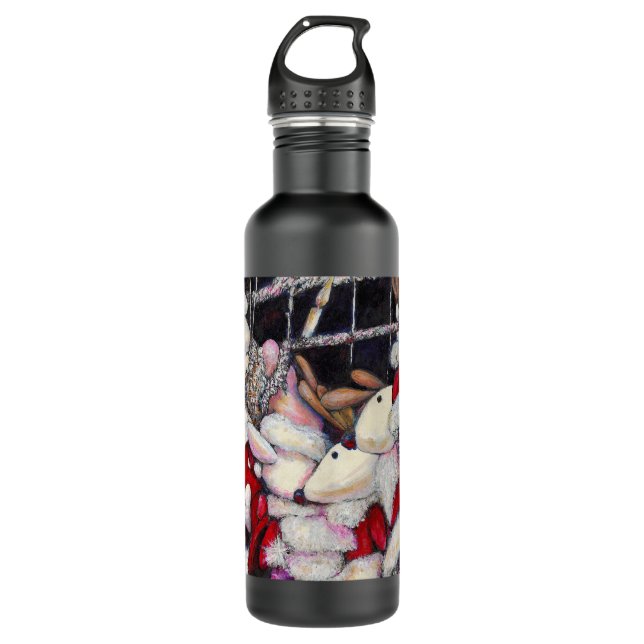 Reality on Vacation Stainless Steel Water Bottle (Front)