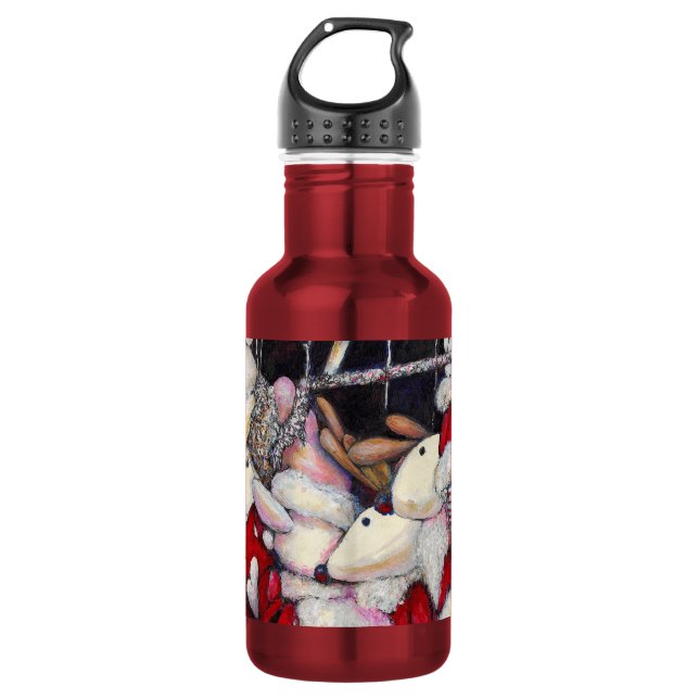 Reality on Vacation Stainless Steel Water Bottle (Front)