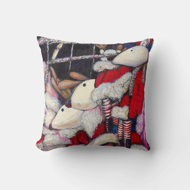 Reality on Vacation Throw Pillow (Front)