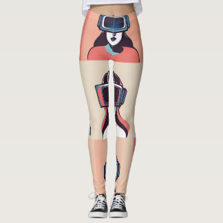 "Reality? Optional: Futuristic VR Headset Leggings