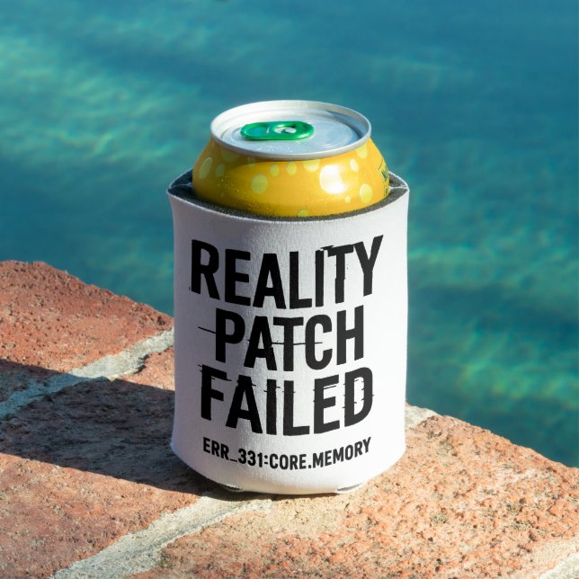 Reality Patch Failed - Glitched Typography Can Cooler (In Situ Pool)