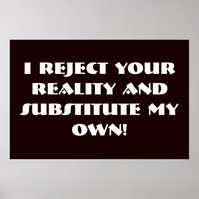 Reality Poster (Front)