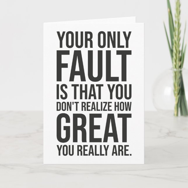 Realize How Great You Are - Gym, Hustle, Success Card (Front)