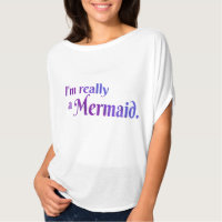 Really a Mermaid Shirt: Purple T-Shirt