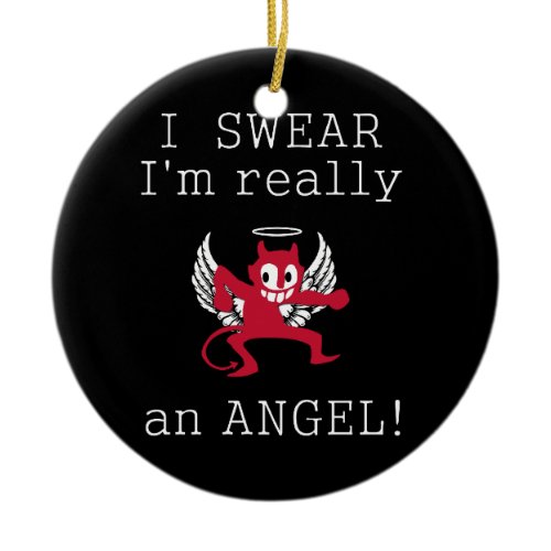 Really an Angel ornament, customize Ceramic Ornament