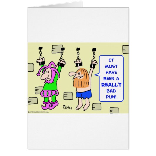 really bad pun hanging prisoners cards (Front)