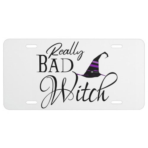 Really Bad Witch License Plate
