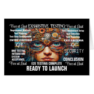 REALLY BIG Card - Free at Last - See Back