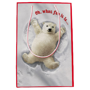 Really Big Snow Angel Medium Gift Bag
