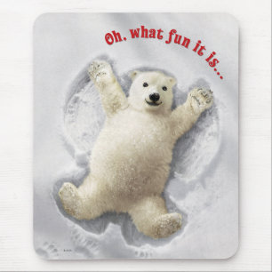 Really Big Snow Angel Mouse Pad
